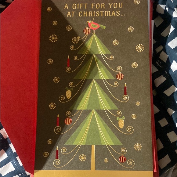 Christmas Greeting Card with Tree Design - Picture 1 of 3